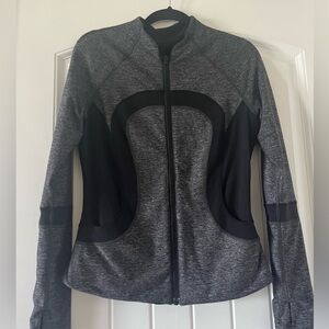 Lululemon Athletica Charcoal and Black Bomber Jacket